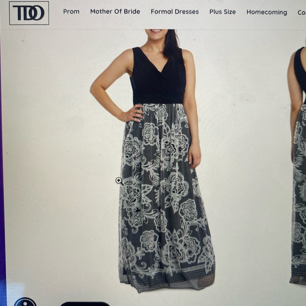 Navy Maxi Dress NWT